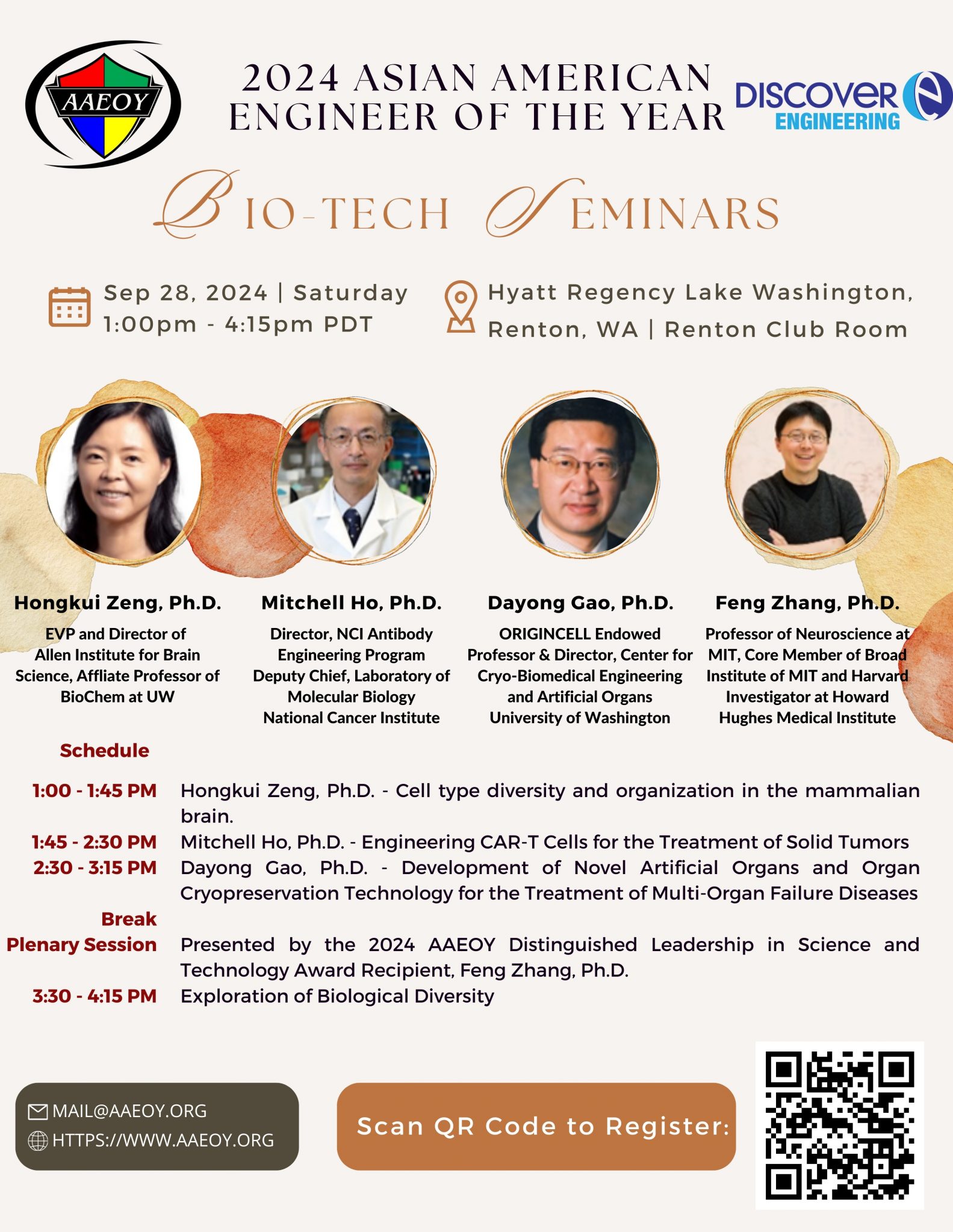BioMed/BioTech seminar by SCBA and CIE/SEA at 2024 AAEOY on Sep 28th ...